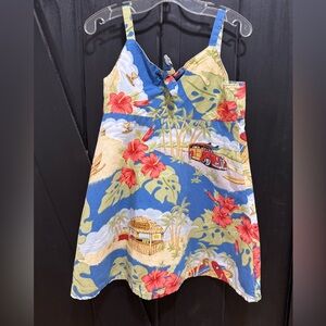 Tropical Floral Print Dress